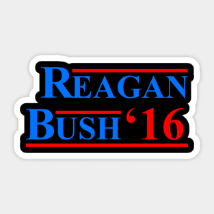 reagan bush Sticker